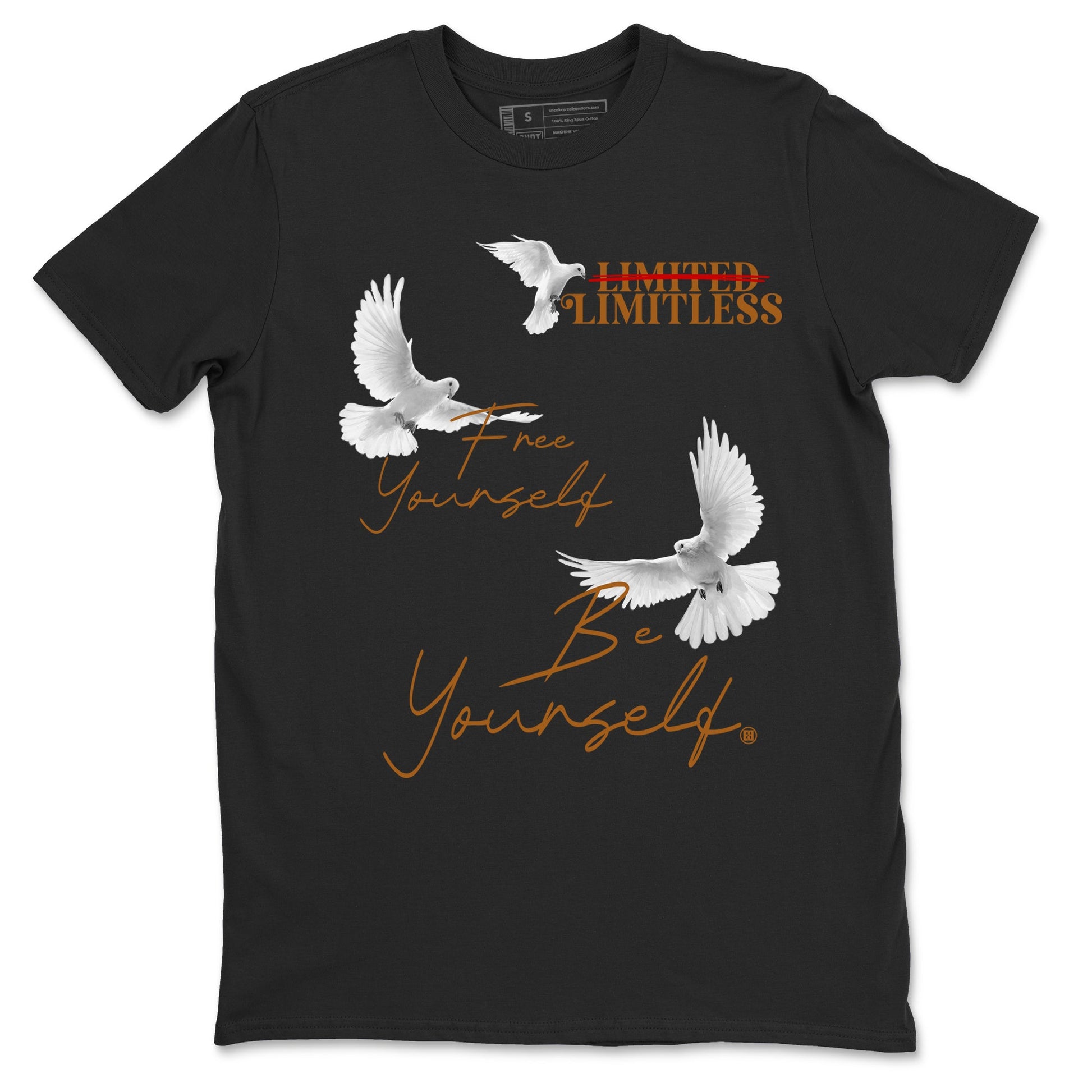 5s Archaeo Brown shirts to match jordans Free Yourself Be Yourself sneaker match tees Air Jordan 5 Archaeo Brown match shoes to clothes SNRT Sneaker Tees unisex cotton Black 2 shirts
