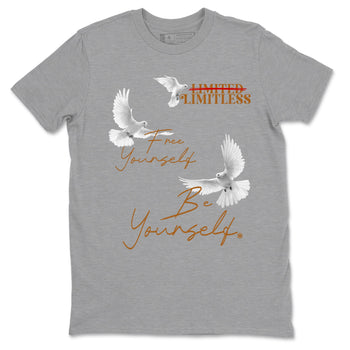 5s Archaeo Brown shirts to match jordans Free Yourself Be Yourself sneaker match tees Air Jordan 5 Archaeo Brown match shoes to clothes SNRT Sneaker Tees unisex cotton Heather Grey 2 shirts