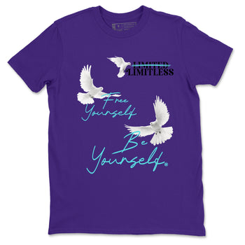 5s Grape shirts to match jordans Free Yourself Be Yourself sneaker match tees AJ5 Retro Grape match shoes to clothes SNRT Sneaker Tees unisex cotton Purple 2 shirts