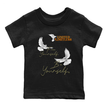 5s Olive shirts to match jordans Free Yourself Be Yourself sneaker match tees Air Jordan 5 Olive match shoes to clothes SNRT Sneaker Tees Youth Baby Black 2 tee