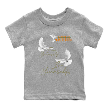 5s Olive shirts to match jordans Free Yourself Be Yourself sneaker match tees Air Jordan 5 Olive match shoes to clothes SNRT Sneaker Tees Youth Baby Heather Grey 2 tee