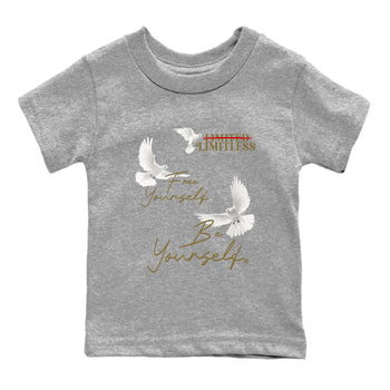 9s Olive shirts to match jordans Free Yourself Be Yourself sneaker match tees Air Jordan 9 Olive match shoes to clothes SNRT Sneaker Tees Youth Baby Heather Grey 2 tee