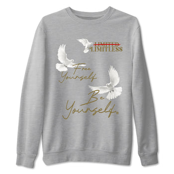 9s Olive shirts to match jordans Free Yourself Be Yourself sneaker match tees Air Jordan 9 Olive match shoes to clothes SNRT Sneaker Tees unisex cotton Heather Grey 2 shirts