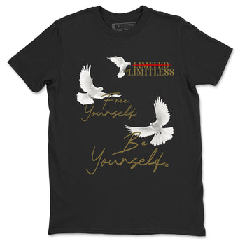 9s Olive shirts to match jordans Free Yourself Be Yourself sneaker match tees Air Jordan 9 Olive match shoes to clothes SNRT Sneaker Tees unisex cotton Black 2 shirts