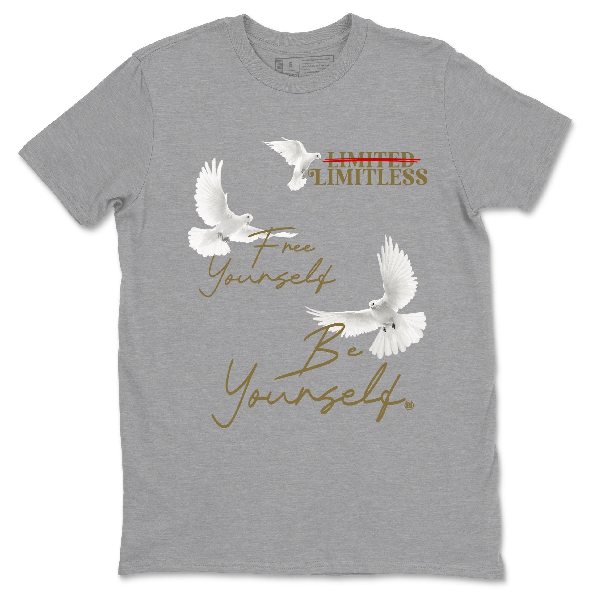 9s Olive shirts to match jordans Free Yourself Be Yourself sneaker match tees Air Jordan 9 Olive match shoes to clothes SNRT Sneaker Tees unisex cotton Heather Grey 2 shirts