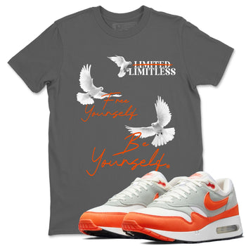Air Max 1 OG '86 'Summit White and Cosmic Clay shirts to match jordans Free Yourself Be Yourself sneaker match tees Air Max 1 Cosmic Clay match shoes to clothes SNRT Sneaker Tees unisex cotton Cool Grey 1 shirts