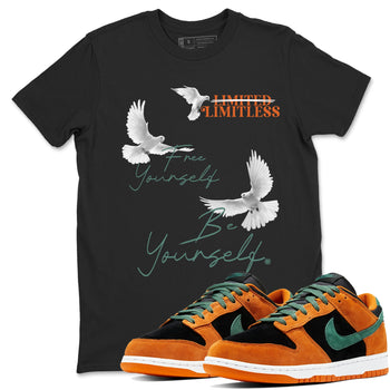 Dunk Low Ceramic shirts to match jordans Free Yourself Be Yourself sneaker match tees Dunk Ceramic match shoes to clothes SNRT Sneaker Tees unisex cotton Black 1 shirts