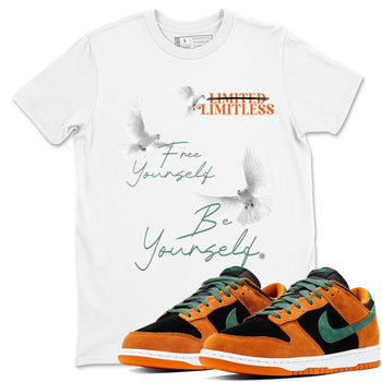 Dunk Low Ceramic shirts to match jordans Free Yourself Be Yourself sneaker match tees Dunk Ceramic match shoes to clothes SNRT Sneaker Tees unisex cotton White 1 shirts
