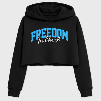 Best Sneakerfit Graphic Tee. Graphic Outfits. Sneaker Tees To Match Air Foamposite Pro University Blue Sneakers – Freedom In Christ Crop T-Shirt Black 2