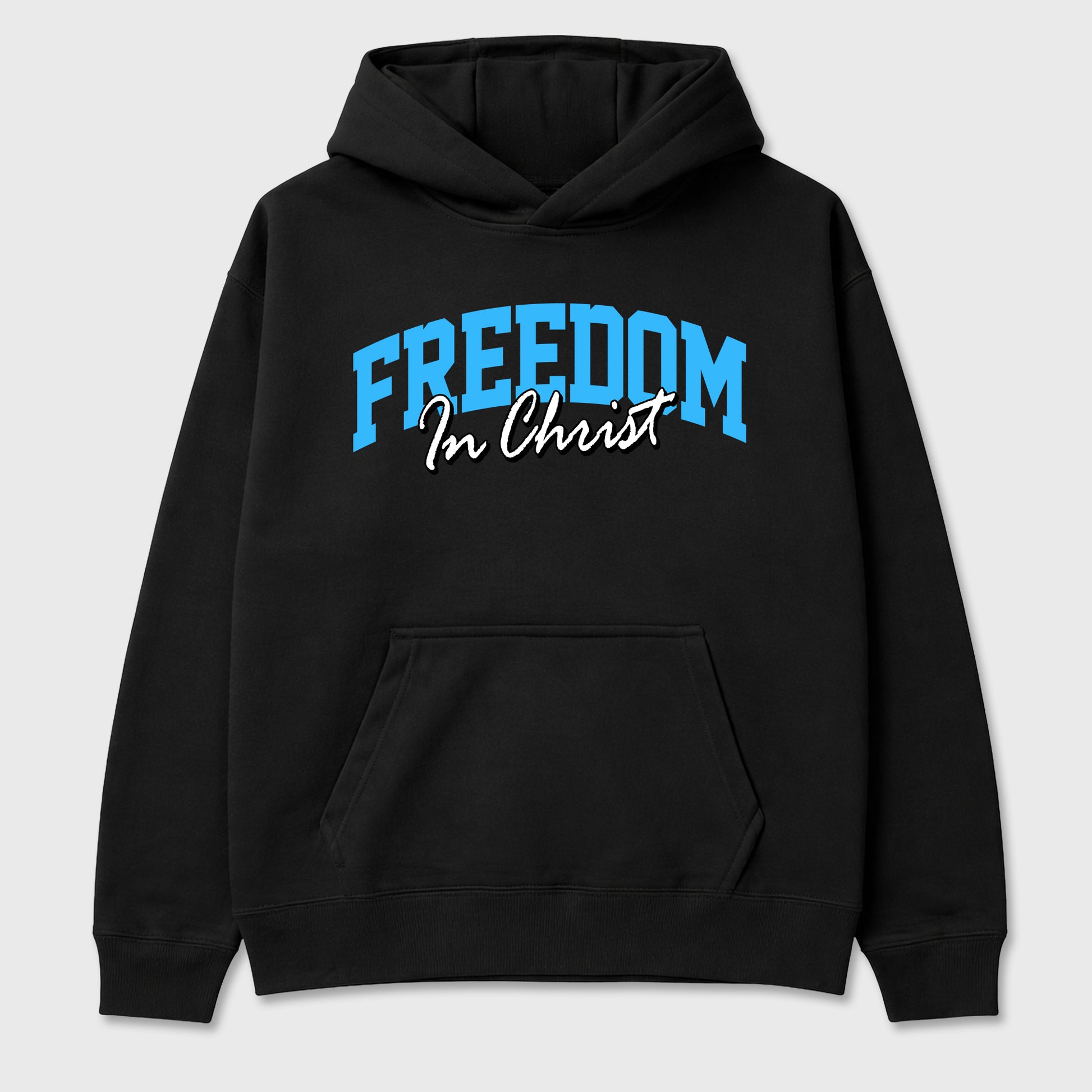 Best Sneakerfit Graphic Tee. Graphic Outfits. Sneaker Tees To Match Air Foamposite Pro University Blue Sneakers – Freedom In Christ Tee Black 2