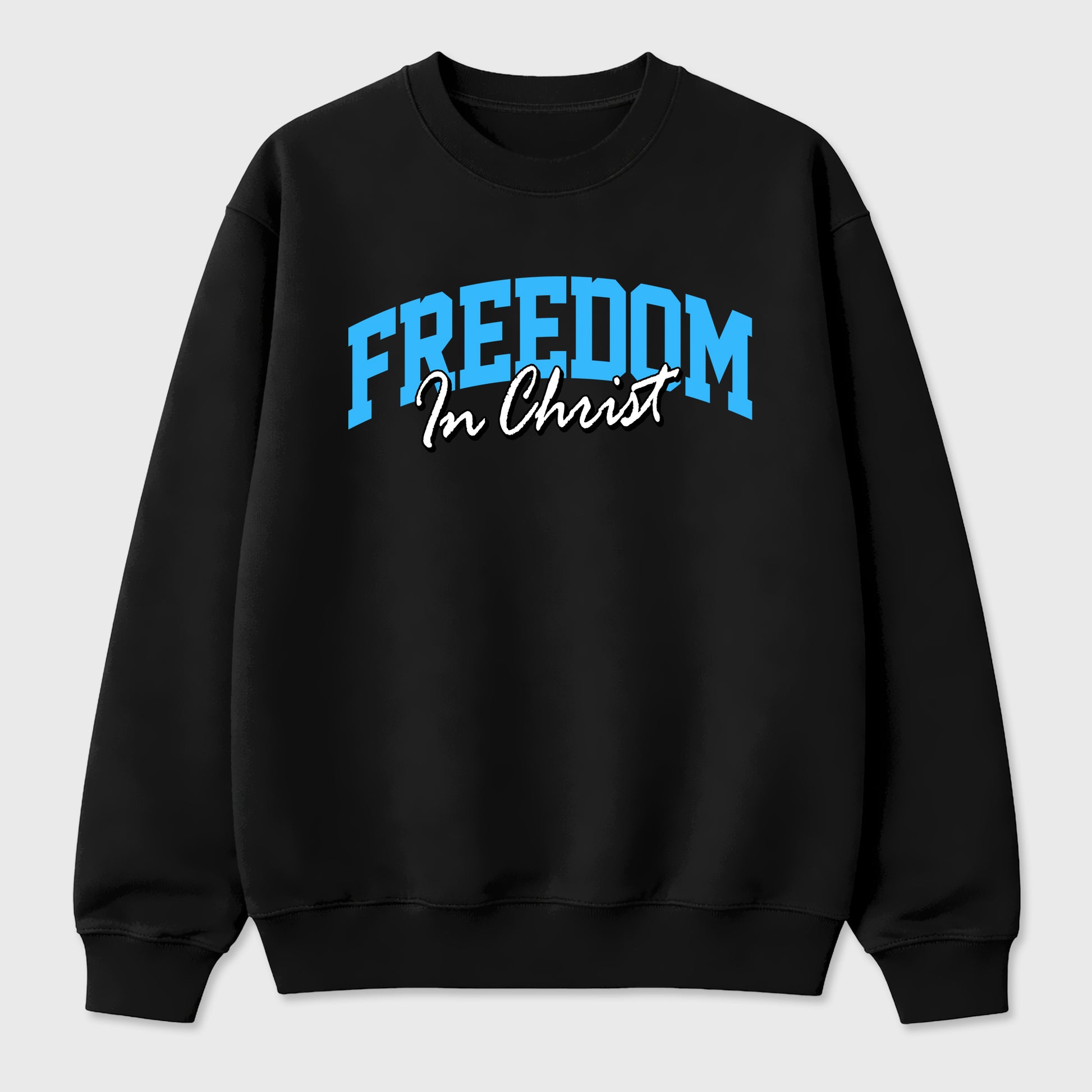 Best Sneakerfit Graphic Tee. Graphic Outfits. Sneaker Tees To Match Air Foamposite Pro University Blue Sneakers – Freedom In Christ Tee Black 2