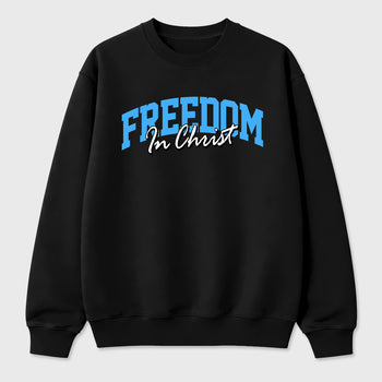 Sneaker match tees – Sneaker Tees To Match Air Jordan 14 University Blue Shoes – Freedom In Christ Tee Black 2