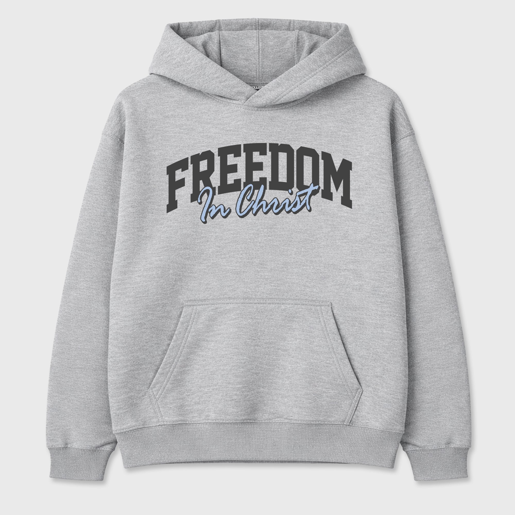 Sneakerfit for Sneakerheads – Sneaker Tees To Match Air Jordan 5 Wolf Grey Sneakers – Freedom In Christ Tee Heather Grey 2