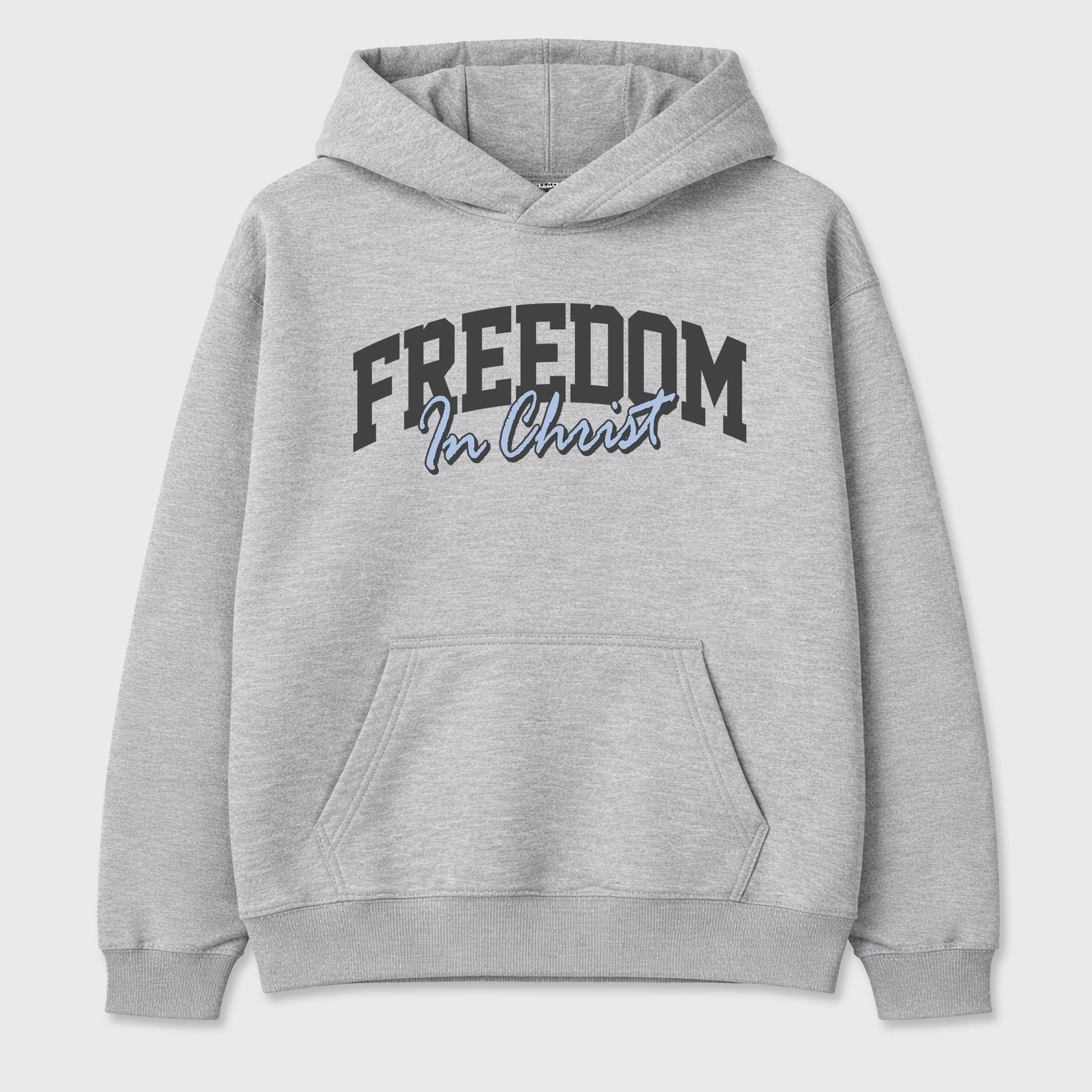 Sneakerfit for Sneakerheads – Sneaker Tees To Match Air Jordan 5 Wolf Grey Sneakers – Freedom In Christ Tee Heather Grey 2