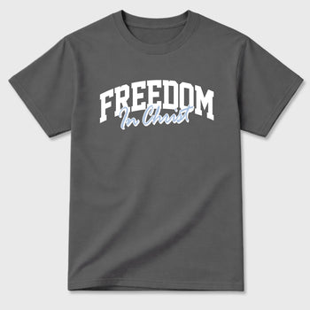Sneakerfit for Sneakerheads – Sneaker Tees To Match Air Jordan 5 Wolf Grey Sneakers – Freedom In Christ Tee Cool Grey 2