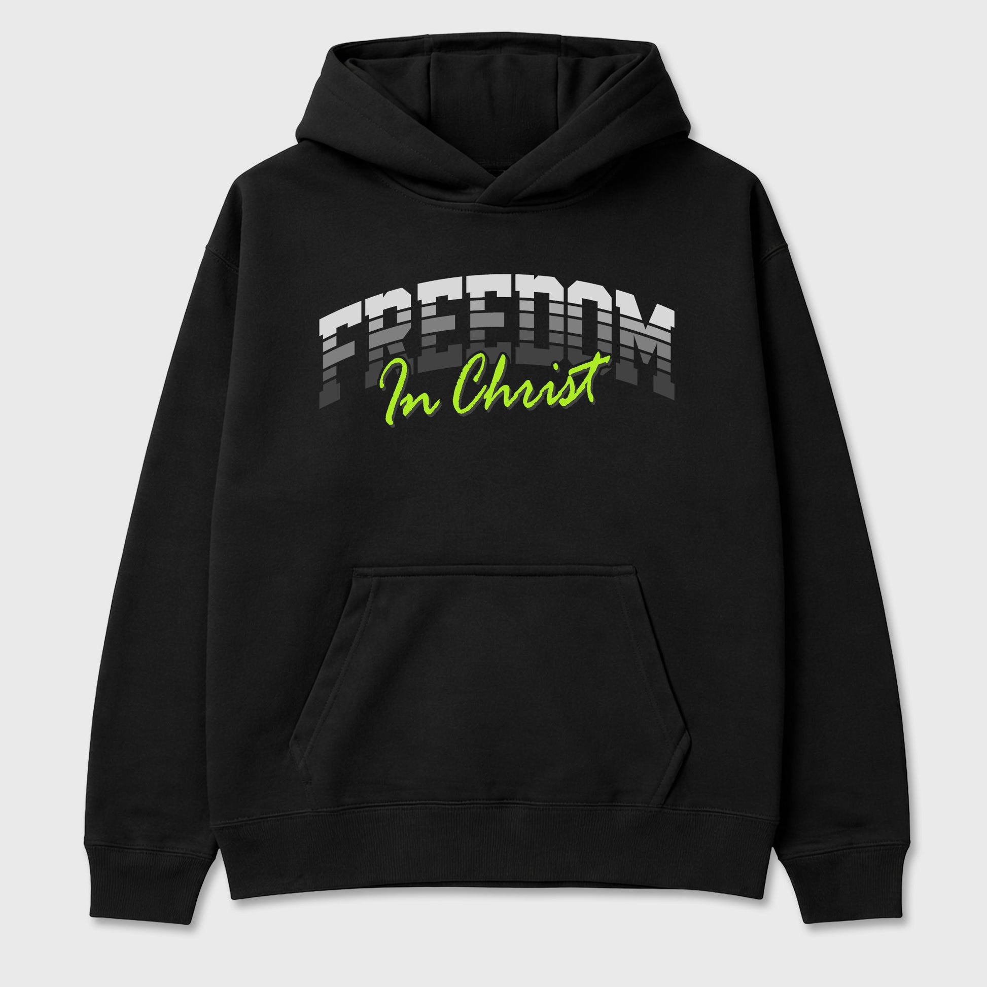 Sneakerfit for Sneakerheads – Sneaker Tees To Match Air Max 95 Neon Yellow Sneakers – Freedom In Christ Tee Black 2