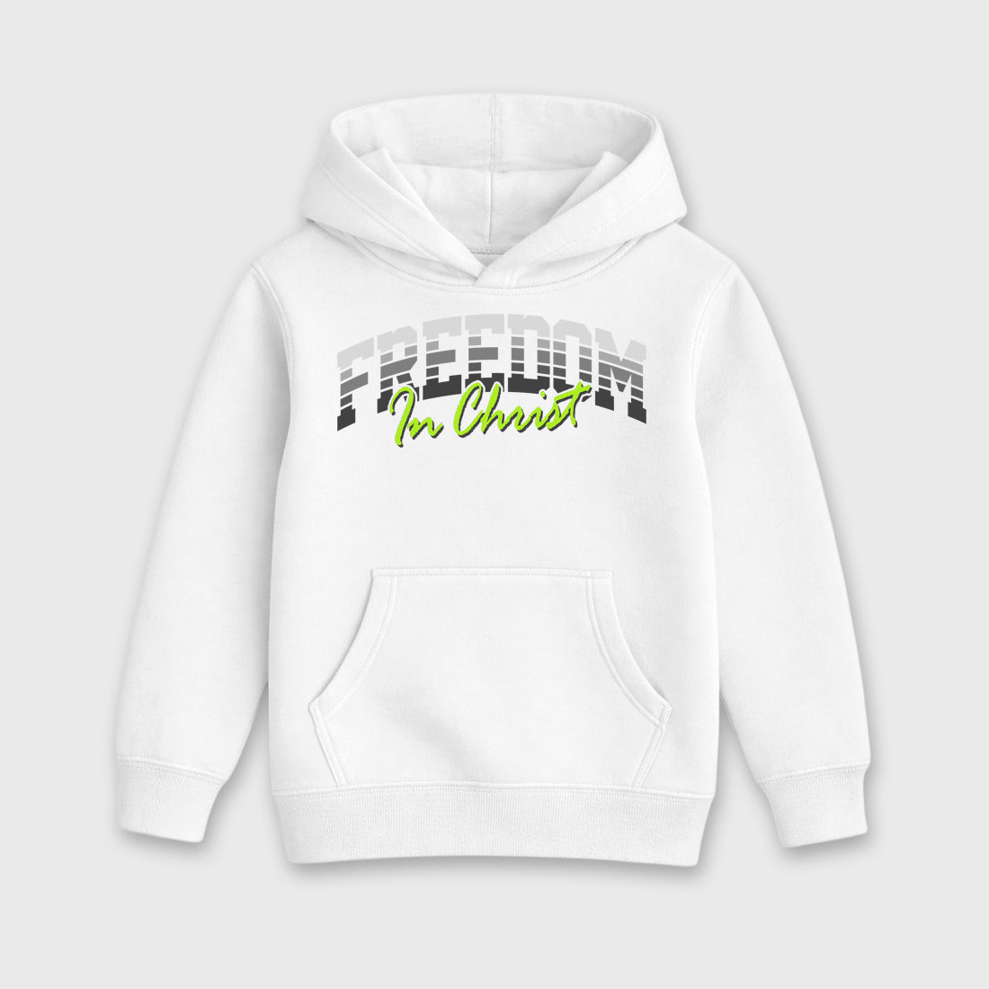 Sneakerfit for Sneakerheads – Sneaker Tees To Match Air Max 95 Neon Yellow Sneakers – Freedom In Christ Kids T-Shirt White 2