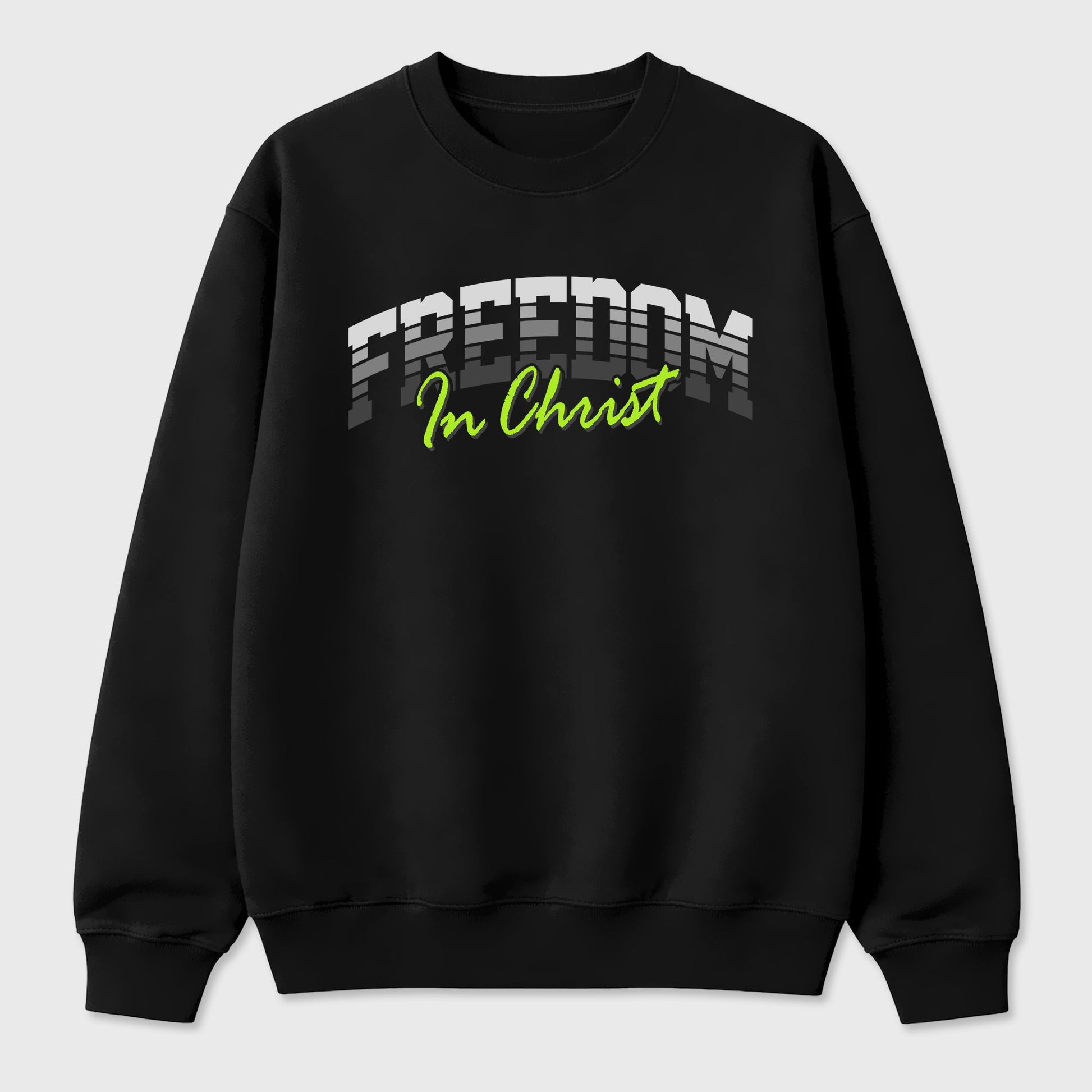 Sneakerfit for Sneakerheads – Sneaker Tees To Match Air Max 95 Neon Yellow Sneakers – Freedom In Christ Tee Black 2