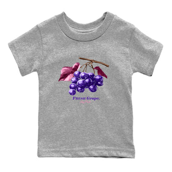 Sneaker match tees – Sneaker Tees To Match Air Jordan 11 Canyon Purple Shoes – Fresh Grape Kids T-Shirt Heather Grey 2