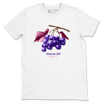 Sneaker match tees – Sneaker Tees To Match Air Jordan 11 Canyon Purple Shoes – Fresh Grape Tee White 2