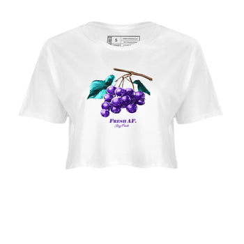 5s Grape shirts to match jordans Fresh Grape best t shirts to wear with jordans AJ 5 OG Grape match shoes to clothes SNRT Sneaker Tees unisex cotton White 2 crop tee