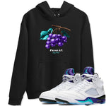 5s Grape shirts to match jordans Fresh Grape best t shirts to wear with jordans Air Jordan 5 Retro Grape match shoes to clothes SNRT Sneaker Tees unisex cotton Black 1 shirts