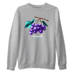 5s Grape shirts to match jordans Fresh Grape best t shirts to wear with jordans Air Jordan 5 Retro Grape match shoes to clothes SNRT Sneaker Tees unisex cotton Heather Grey 2 shirts