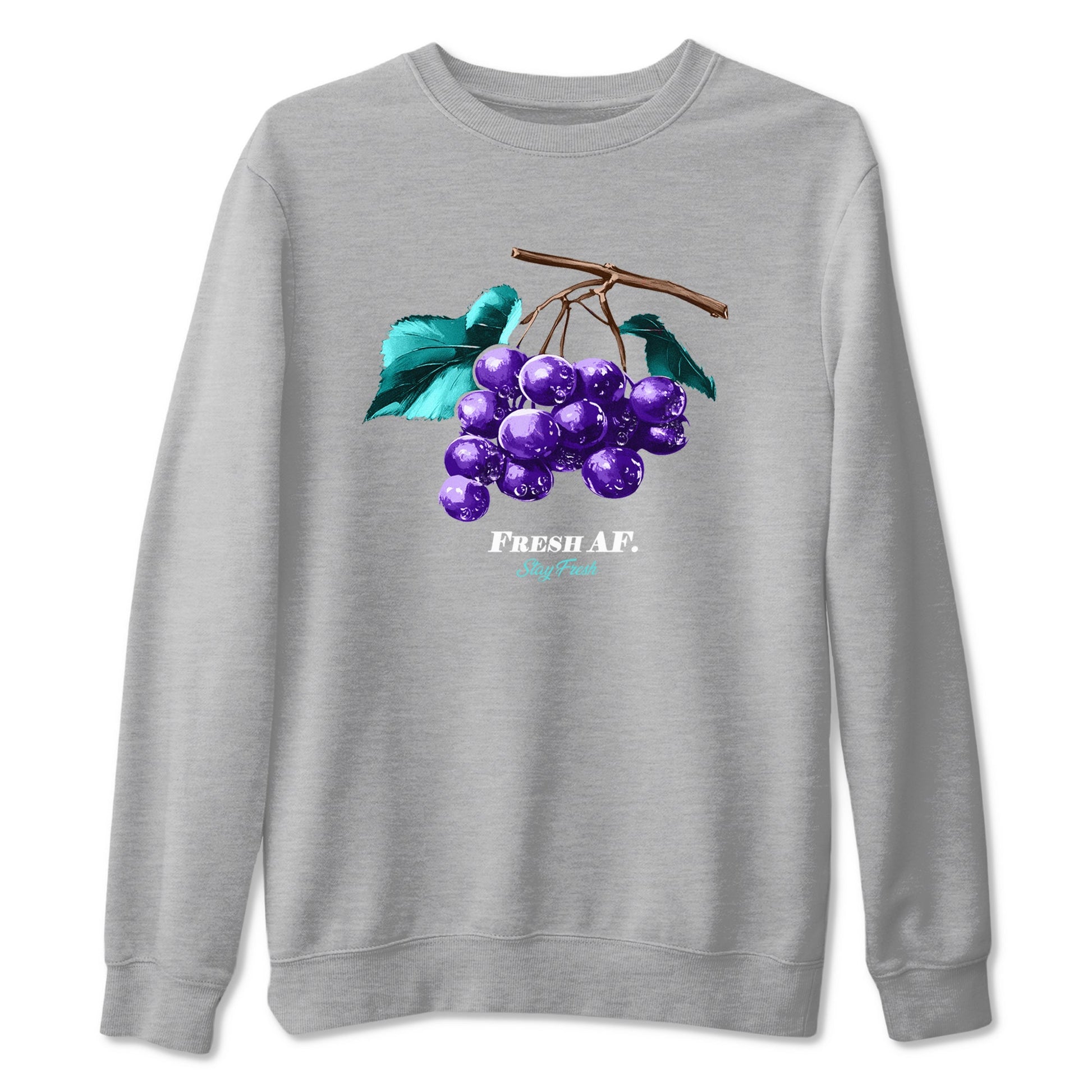 5s Grape shirts to match jordans Fresh Grape best t shirts to wear with jordans Air Jordan 5 Retro Grape match shoes to clothes SNRT Sneaker Tees unisex cotton Heather Grey 2 shirts