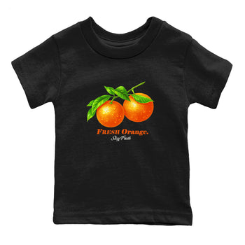 Sneaker match tees – Sneaker Tees To Match Air Jordan 1 Shattered Backboard Shoes – Fresh Orange Kids T-Shirt Black 2
