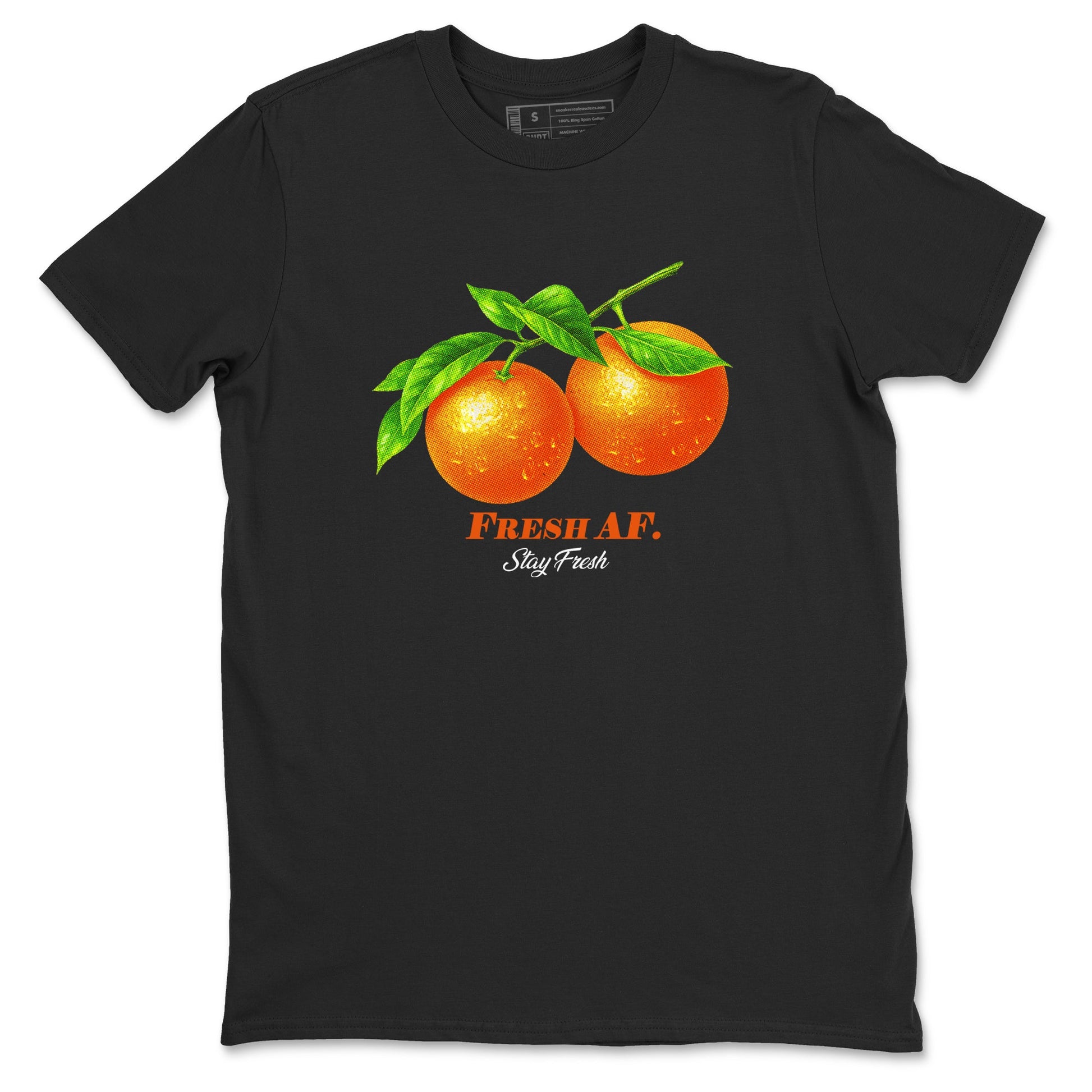 Sneaker match tees – Sneaker Tees To Match Air Jordan 1 Shattered Backboard Shoes – Fresh Orange Tee Black 2