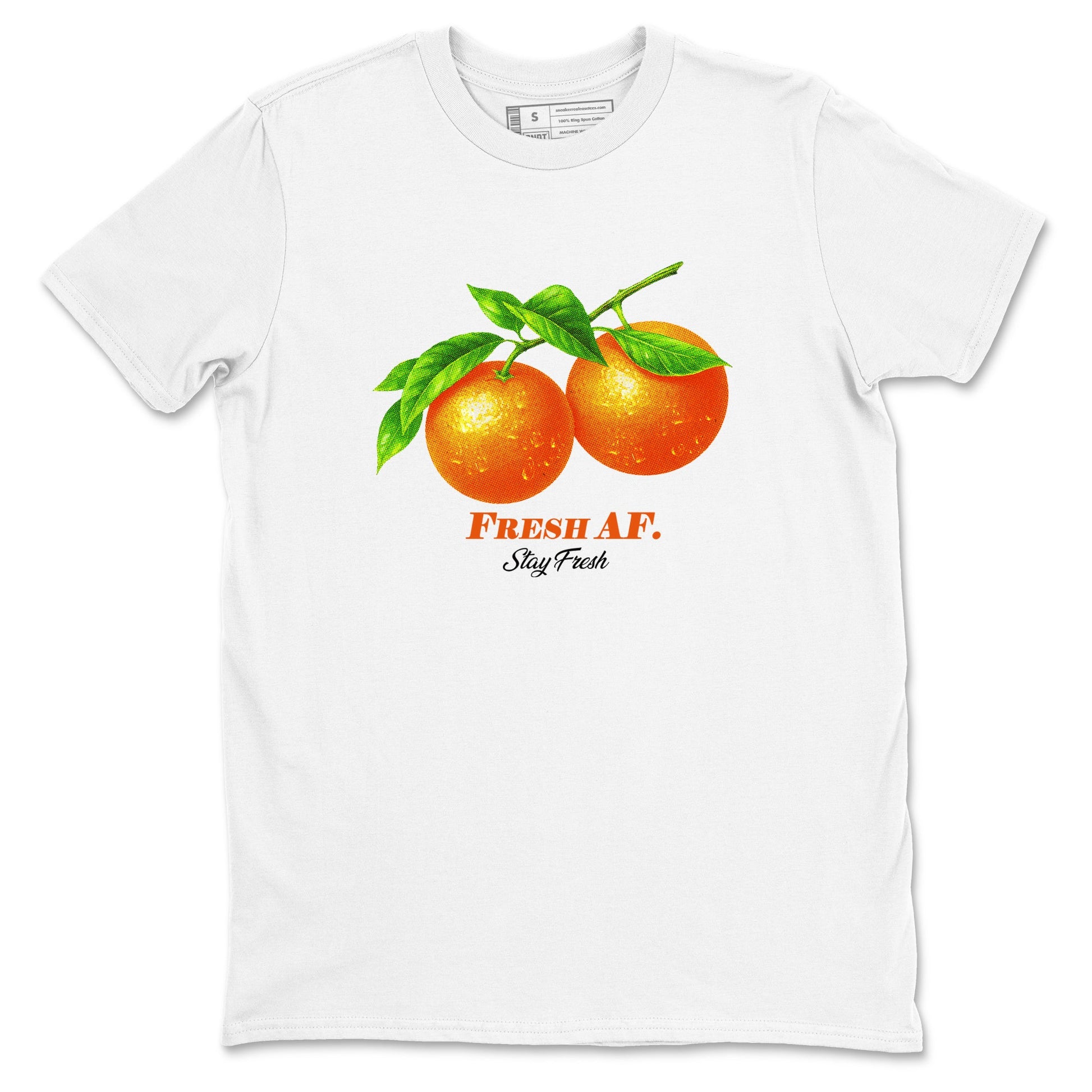 Sneaker match tees – Sneaker Tees To Match Air Jordan 1 Shattered Backboard Shoes – Fresh Orange Tee White 2