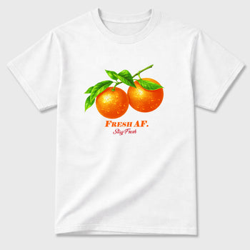 Sneaker match tees – Sneaker Tees To Match Air Jordan 3 Orange Citrus Shoes – Fresh Orange Tee White 2