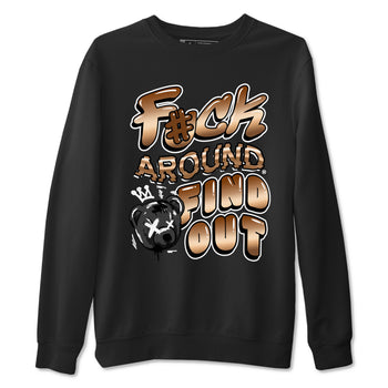 Air Foamposite 1 Metallic Copper Shirts To Match Jordans Fuck Around And Find Out Sneaker Shirts Air Foamposite One Metallic Copper SNRT Sneaker Release Tees Unisex Cotton Crew Neck Black 2 crew neck shirts