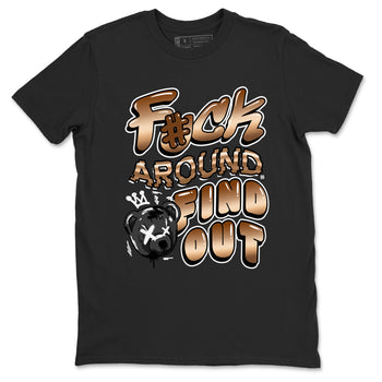 Air Foamposite 1 Metallic Copper Shirts To Match Jordans Fuck Around And Find Out Sneaker Shirts Air Foamposite One Metallic Copper SNRT Sneaker Release Tees Unisex Cotton Crew Neck Black 2 crew neck shirts