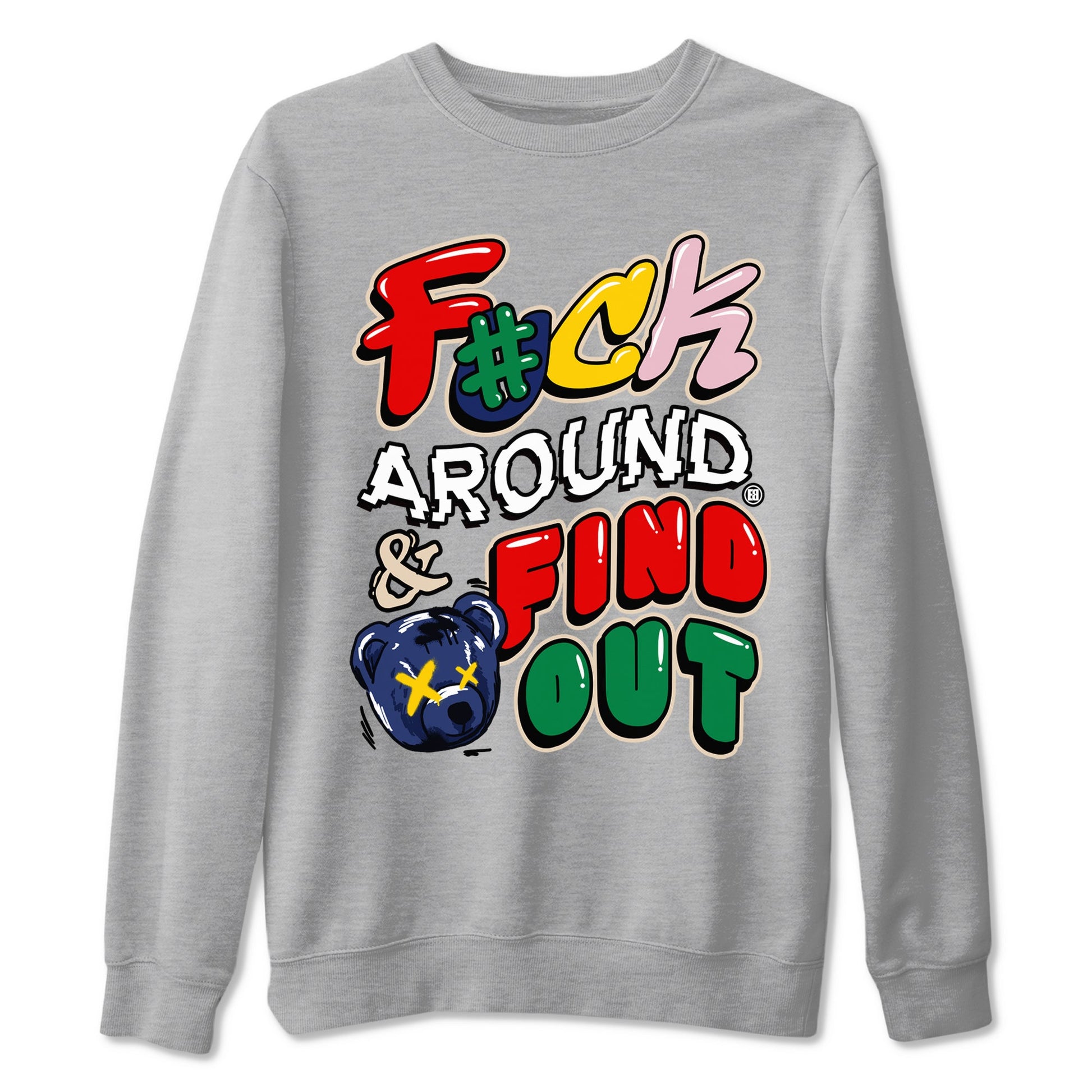 AF 3 Nigo shirtsto match jordans Fuck Around And Find Out sneaker match tees Air Force 3 Low x Nigo Blue Void and Tour Yellow match shoes to clothes SNRT Sneaker Tees unisex cotton Heather Grey 2 shirts
