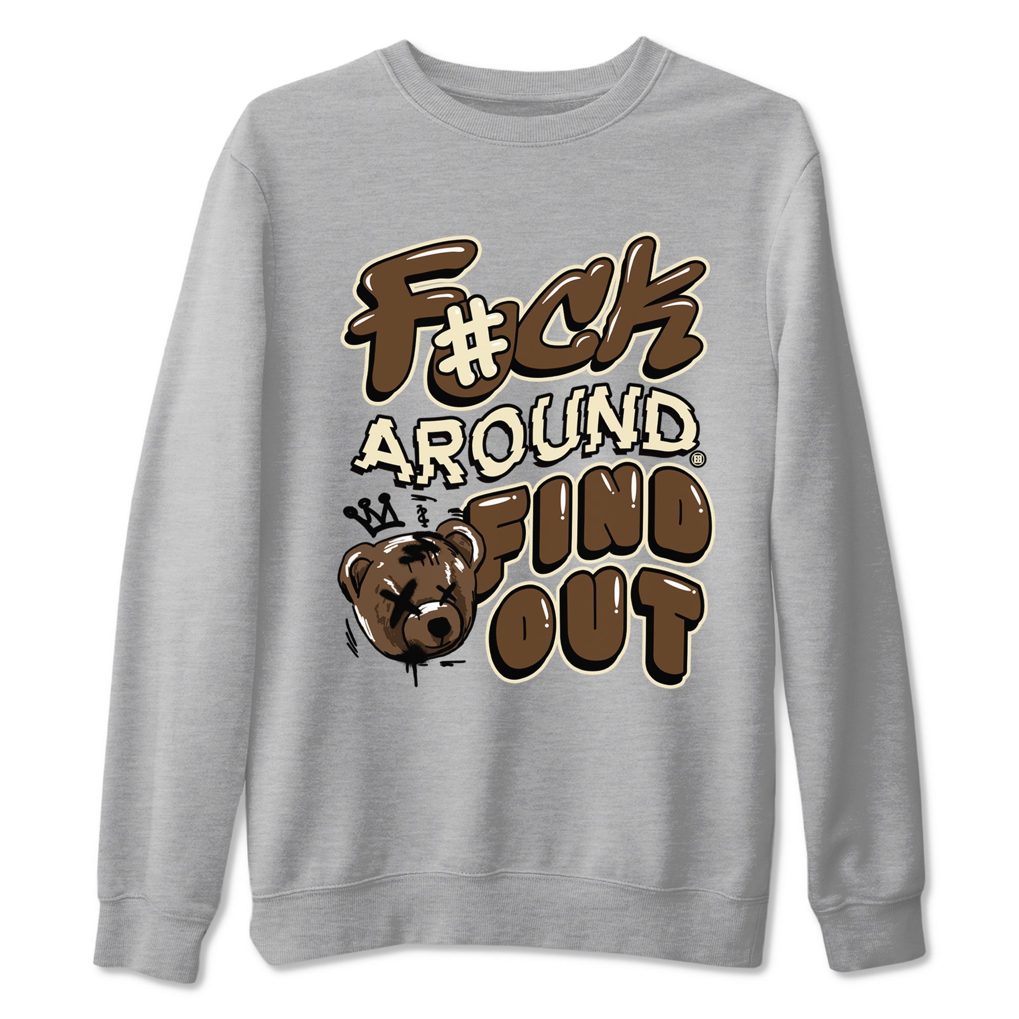 1s Mocha shirts to match jordans Fuck Around And Find Out sneaker match tees Air Jordan 1 Mocha match shoes to clothes SNRT Sneaker Tees unisex cotton Heather Grey 2 shirts