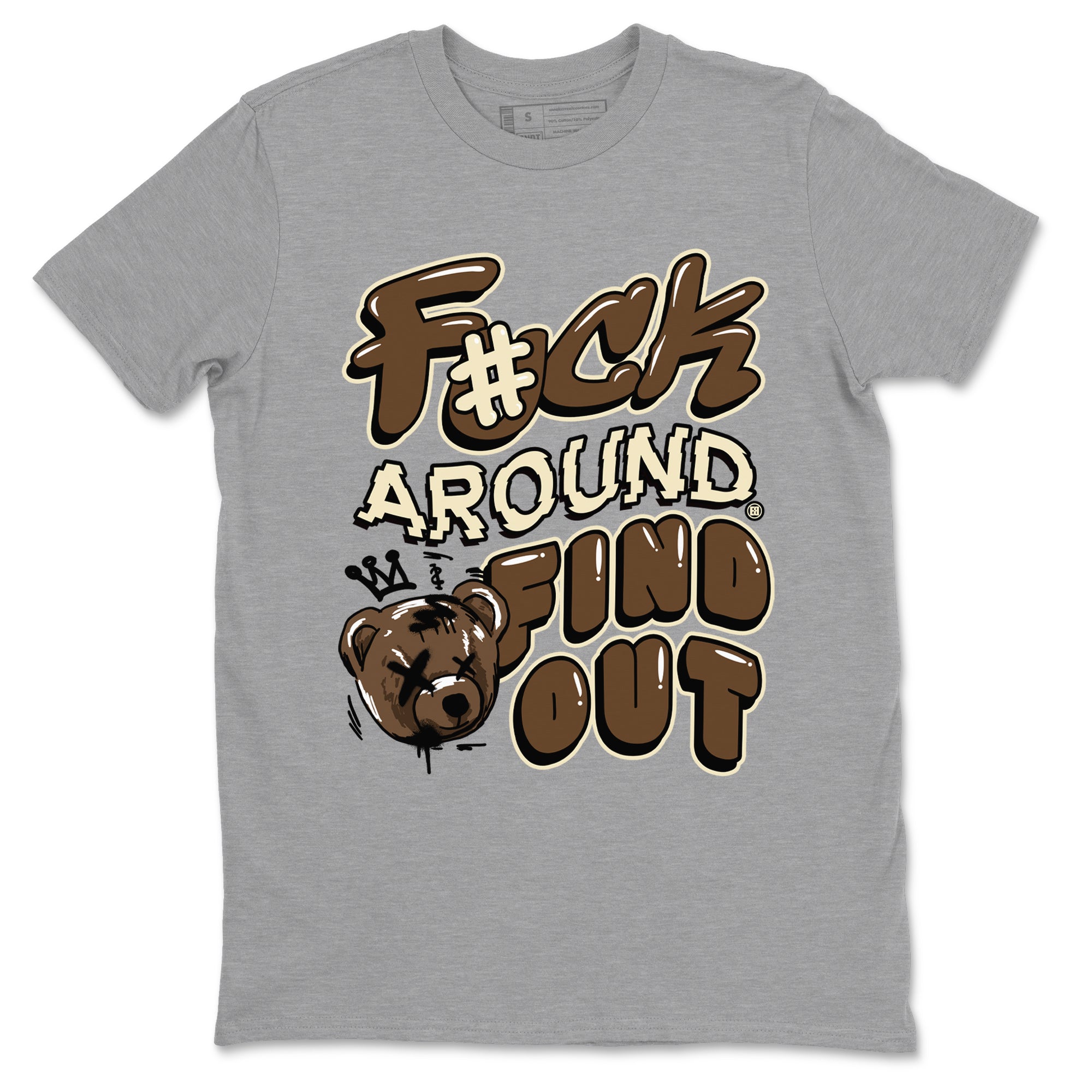 1s Mocha shirts to match jordans Fuck Around And Find Out sneaker match tees Air Jordan 1 Mocha match shoes to clothes SNRT Sneaker Tees unisex cotton Heather Grey 2 shirts