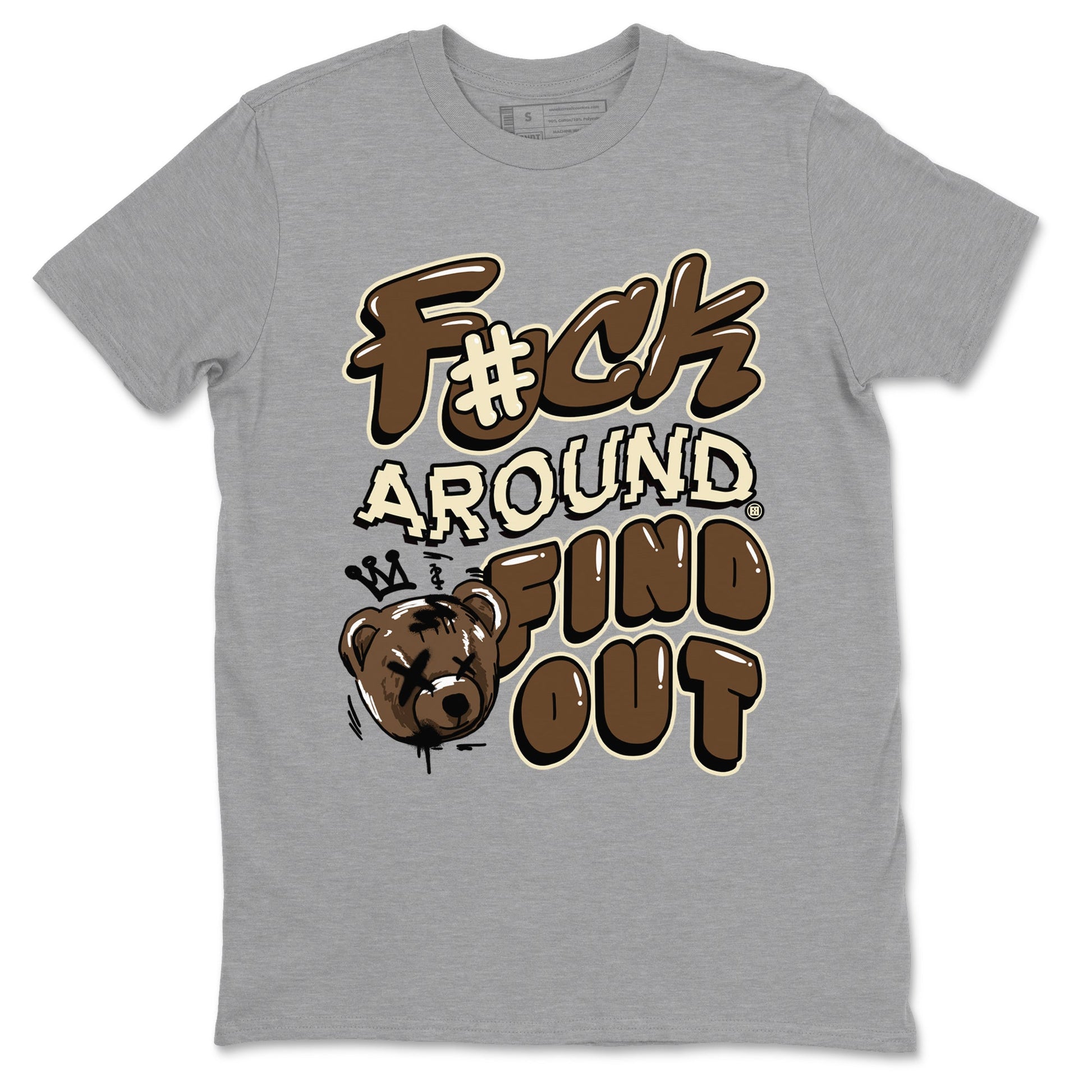 1s Mocha shirts to match jordans Fuck Around And Find Out sneaker match tees Air Jordan 1 Mocha match shoes to clothes SNRT Sneaker Tees unisex cotton Heather Grey 2 shirts