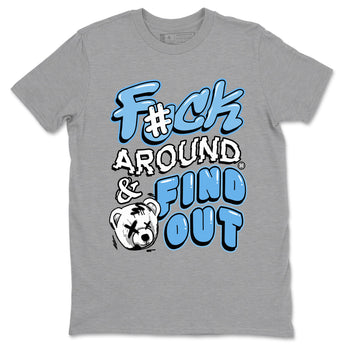 11s Legend Blue shirts to match jordans Fuck Around And Find Out best t shirts to wear with jordans AJ11 Retro Legend Blue match shoes to clothes SNRT Sneaker Tees unisex cotton Heather Grey 2 shirts