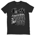 Air Jordan 12 Retro Black Wolf Grey shirts to match jordans Fuck Around And Find Out sneaker match tees Air Jordan 12 Black Wolf Grey SNRT Sneaker Release Tees unisex cotton Black 2 crew neck shirts