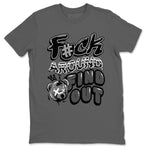 Air Jordan 12 Retro Black Wolf Grey shirts to match jordans Fuck Around And Find Out sneaker match tees Air Jordan 12 Black Wolf Grey SNRT Sneaker Release Tees unisex cotton Cool Grey 2 crew neck shirts