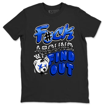 AJ12 Blueberry Blue shirts to match jordans Fuck Around And Find Out sneaker match tees Air Jordan 12 Blueberry SNRT Sneaker Release Tees unisex cotton Black 2 crew neck shirts