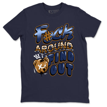 Air Jordan 13 Midnight Navy shirts to match jordans Fuck Around And Find Out sneaker match tees AJ13 Midnight Navy SNRT Sneaker Release Tees unisex cotton Navy 2 crew neck shirts