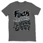 3s Black Cat shirts to match jordans Fuck Around And Find Out best t shirts to wear with jordans AJ3 Retro Black Cat match shoes to clothes SNRT Sneaker Tees unisex cotton Cool Grey 2 shirts