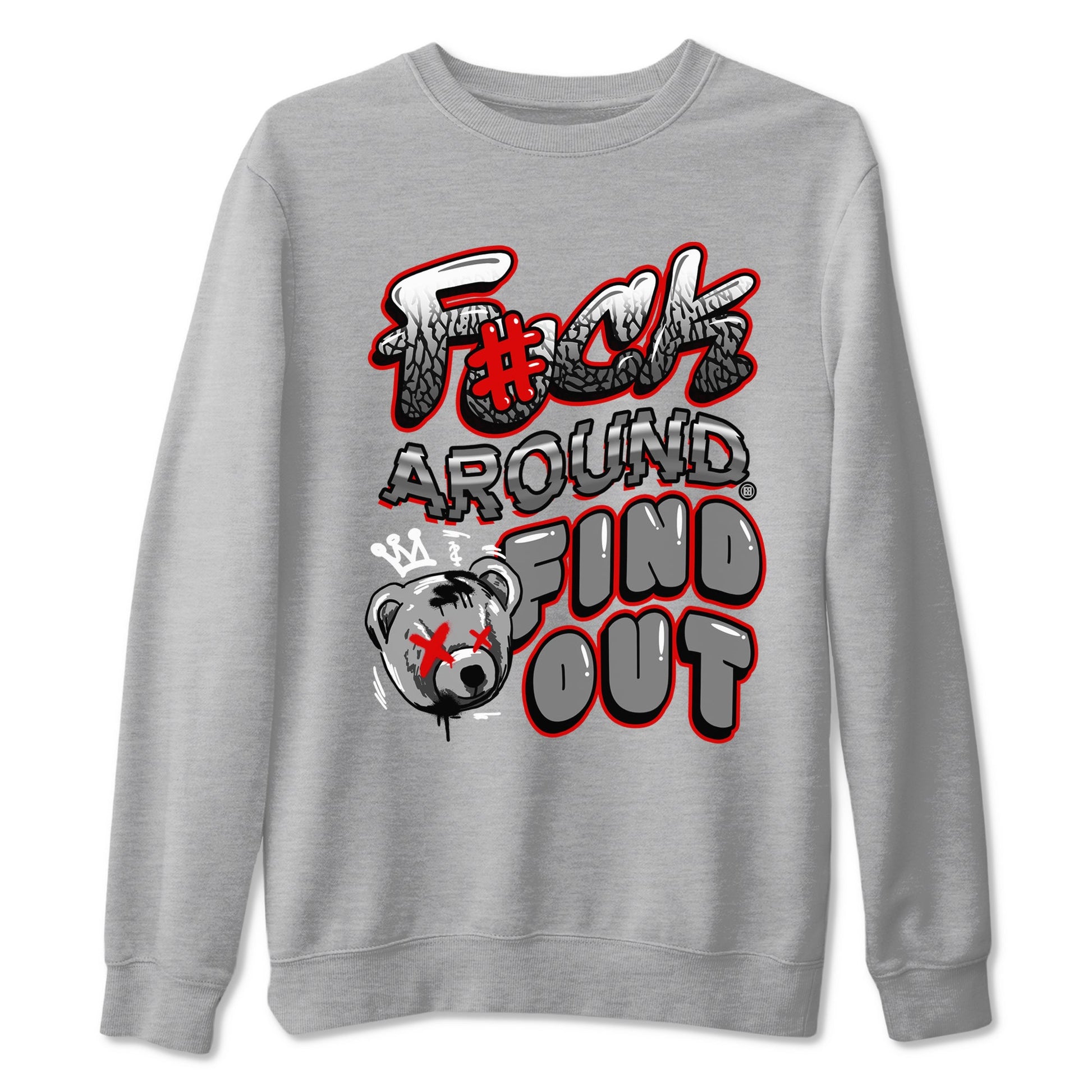 Jordan 3 Retro Cement Grey shirts to match jordans Fuck Around And Find Out sneaker match tees AJ3 Cement Grey SNRT Sneaker Release Tees unisex cotton Heather Grey 2 crew neck shirts