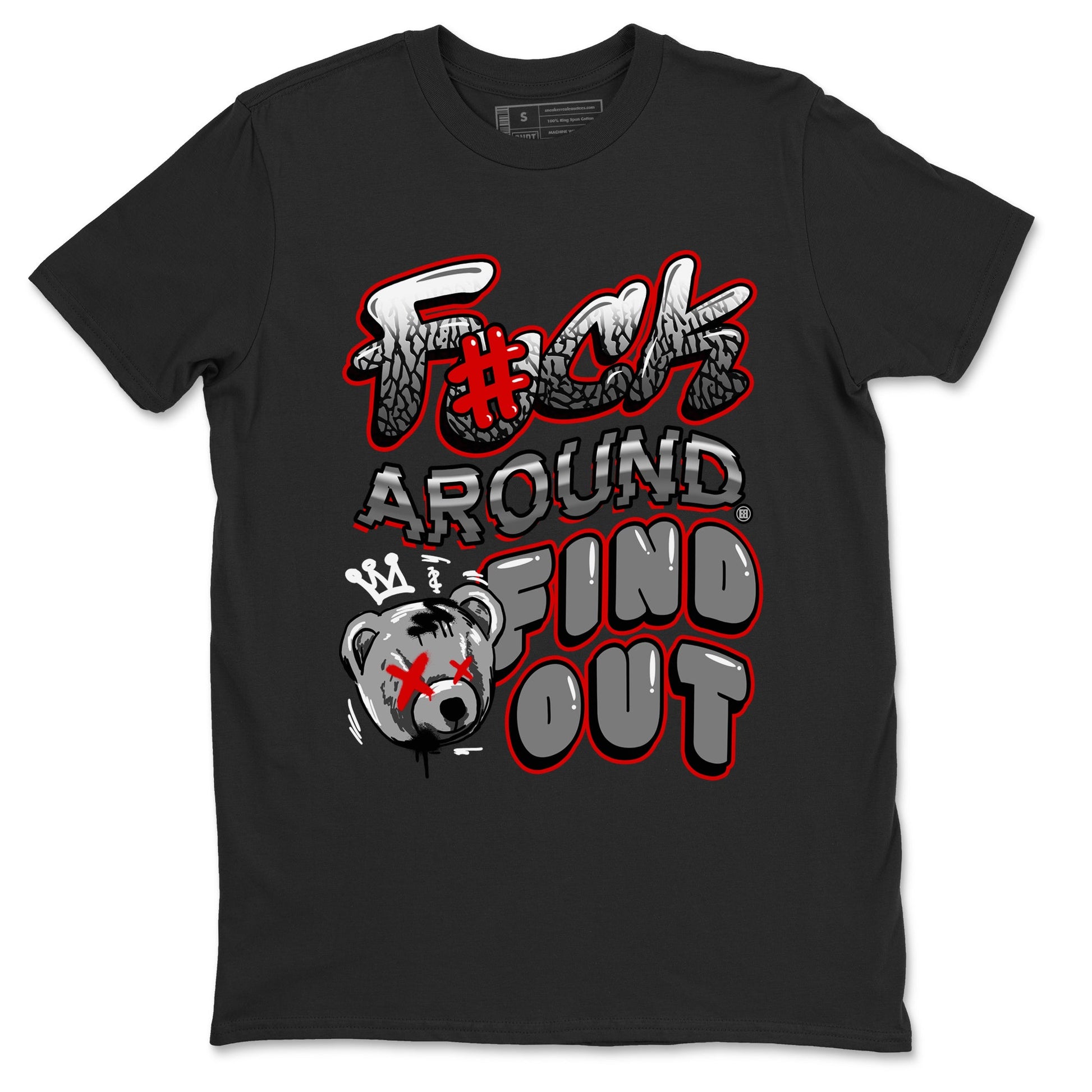 Jordan 3 Retro Cement Grey shirts to match jordans Fuck Around And Find Out sneaker match tees AJ3 Cement Grey SNRT Sneaker Release Tees unisex cotton Black 2 crew neck shirts