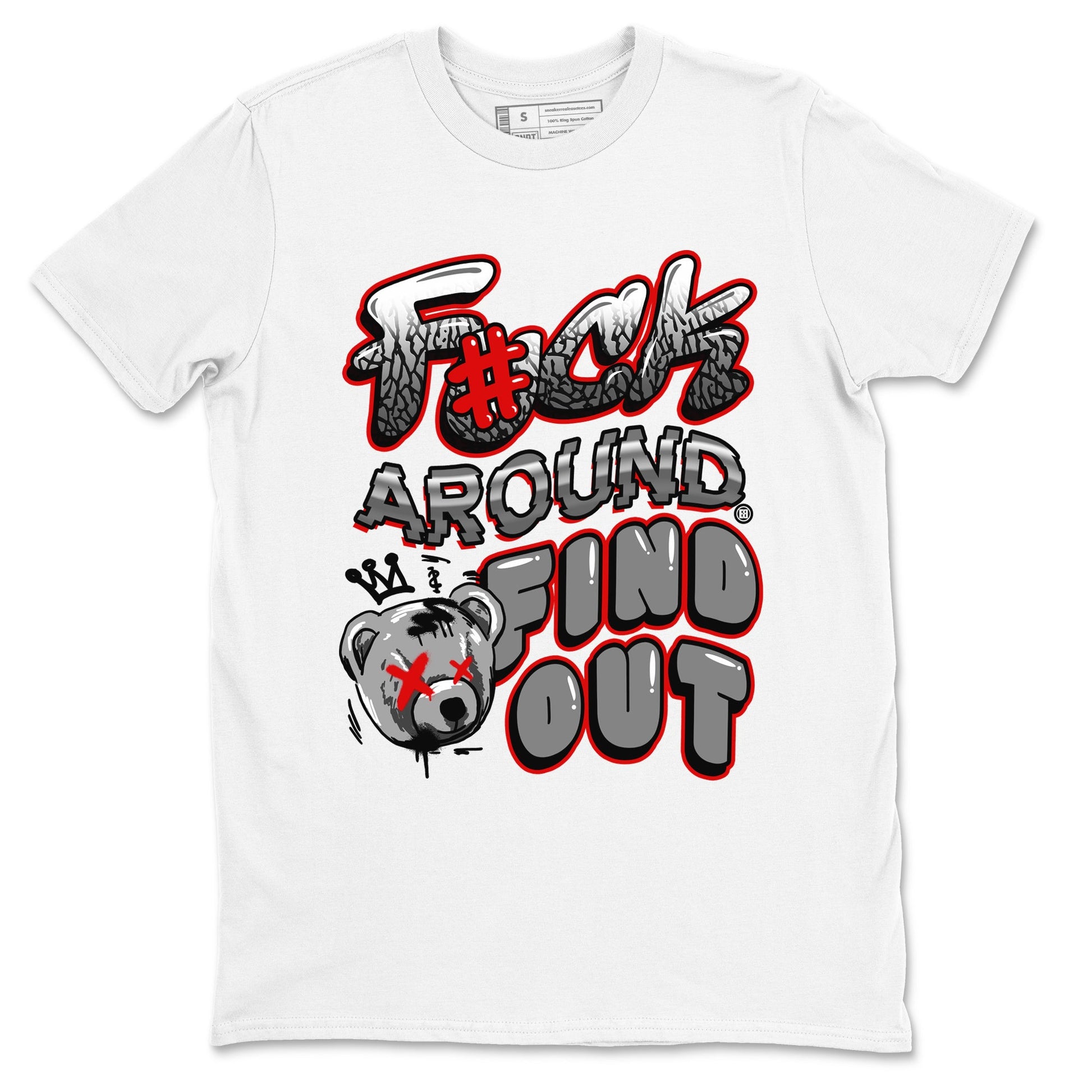 Jordan 3 Retro Cement Grey shirts to match jordans Fuck Around And Find Out sneaker match tees AJ3 Cement Grey SNRT Sneaker Release Tees unisex cotton White 2 crew neck shirts