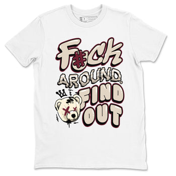 Air Jordan 4 A Ma Maniere x Fossil Stone shirts to match jordans Fuck Around And Find Out sneaker match tees Air Jordan 4 A Ma Maniere x Fossil Stone SNRT Sneaker Release Tees unisex cotton White 2 crew neck shirts