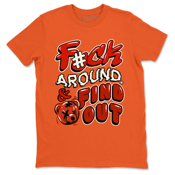 4s Brick By Brick best t shirts to wear with jordans Fuck Around And Find Out sneaker match tees Nigel Sylvester x Air Jordan 4 Brick by Brick match shoes to clothes SNRT Sneaker Tees unisex cotton Orange 2 shirts