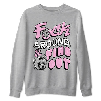 4s Retro Orchid shirts to match jordans Fuck Around And Find Out sneaker match tees Air Jordan 4 WMNS Orchid match shoes to clothes SNRT Sneaker Tees unisex cotton Heather Grey 2 shirts